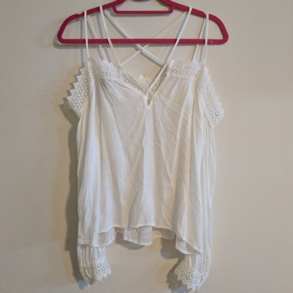 💲Boho Cold Shoulder Long-sleeve Top - Picture 4 of 4